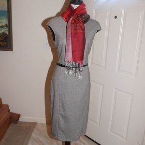 ZARA BASIC Herringbone Shift Dress